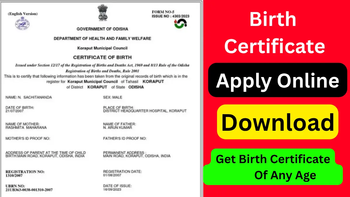 Birth Certificate Apply Online